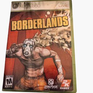 Borderlands Xbox 360 Game Case  Manual